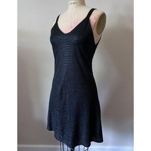 Up All Night Shimmery Black Dress LBD